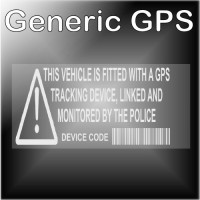 5 x Standard Vehicle GPS Tracking Security Window Alarm Stickers